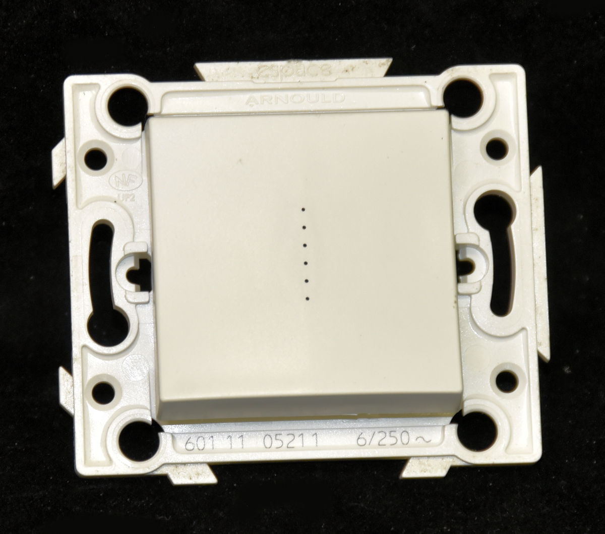 Interrupteur Double Arnould INITIA 69009 - Avec Voyant Lumineux - Pour électricien Ou Bricoleur - Neuf