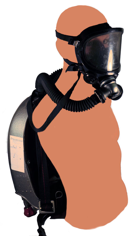 Masque respiratoire à bouteille d'oxygène – Aux Bons Enfants